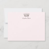 Meisjes Crown Princess Script Name Sjabloon (Voorkant)
