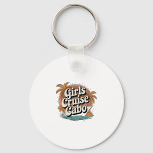Meisjes Cruise Cabo Dankdag Herfst Retro Vintage Sleutelhanger