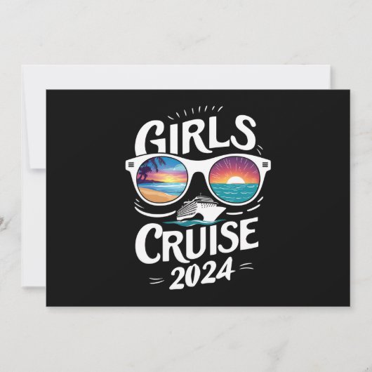 Meisjes Cruise Reis 2024 Vakantie Liefhebbers Kaart (Voorkant)