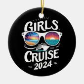 Meisjes Cruise Reis 2024 Vakantie Liefhebbers Keramisch Ornament (Voorkant)
