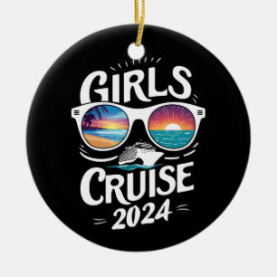 Meisjes Cruise Reis 2024 Vakantie Liefhebbers Keramisch Ornament