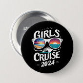 Meisjes Cruise Reis 2024 Vakantie Liefhebbers Ronde Button 7,6 Cm (Voorkant /achterkant)
