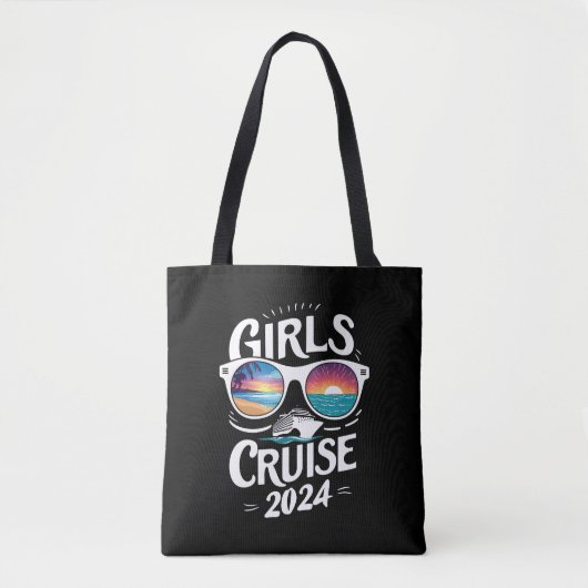 Meisjes Cruise Reis 2024 Vakantie Liefhebbers Tote Bag (Voorkant)