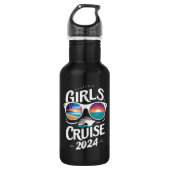 Meisjes Cruise Reis 2024 Vakantie Liefhebbers Waterfles (Voorkant)