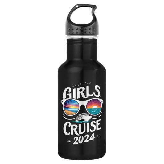 Meisjes Cruise Reis 2024 Vakantie Liefhebbers Waterfles (Voorkant)