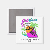 MEISJES CRUISE ZONDER ALCOHOL Beste vriendinnen va Magneet (Voorkant / Achterkant)