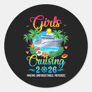 Meisjes cruisen 2026 maken herinneringen zusters c ronde sticker