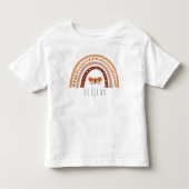 Meisjes Cute Boho Rainbow Gepersonaliseerd Kinder Shirts (Voorkant)