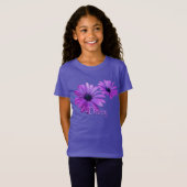 Meisjes Daisy T-shirt personaliseer het Shirt van (Voorkant volledig)