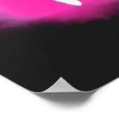 Meisjes Dance Leap Roze Blauwe Kleur Bomb met naam Poster (Hoek)