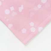 Meisjes Dance Pink en Paarse harten en sterren Fleece Deken (Hoek)