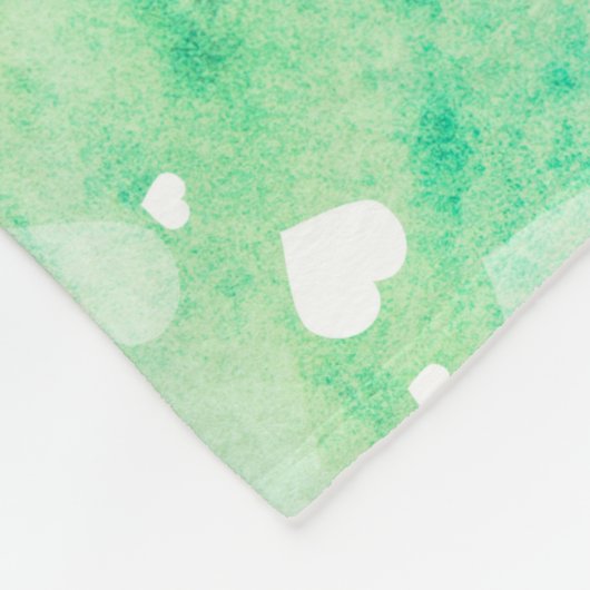 Meisjes Dance Waterverf met drijvende harten Fleece Deken (Hoek)