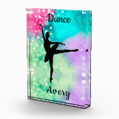 Meisjes Dance Waterverf met drijvende harten Fotoblokken (Rechts)