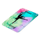 Meisjes Dance Waterverf met drijvende harten Magneet (Linkerzijde)