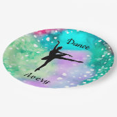 Meisjes Dance Waterverf met drijvende harten Papieren Bordje (Gekanteld)