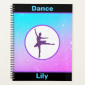 Meisjes dansen pastel gepersonaliseerd planner (Voorkant)