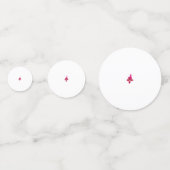 Meisjes design, lichtgoud, paars rood confetti (Achterkanten)