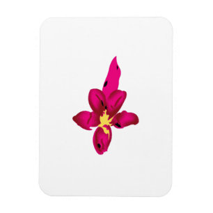 Meisjes design, lichtgoud, paars rood magneet