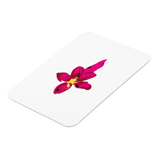 Meisjes design, lichtgoud, paars rood magneet (Linkerzijde)