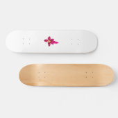 Meisjes design, lichtgoud, paars rood persoonlijk skateboard (Horizontaal)