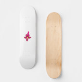 Meisjes design, lichtgoud, paars rood persoonlijk skateboard (Voorkant)