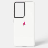 Meisjes design, lichtgoud, paars rood samsung galaxy hoesje (Achterkant)
