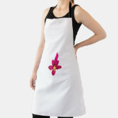 Meisjes design, lichtgoud, paars rood schort (Insitu)