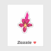 Meisjes design, lichtgoud, paars rood sticker (Vel)