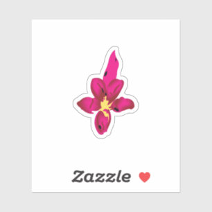 Meisjes design, lichtgoud, paars rood sticker