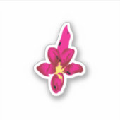 Meisjes design, lichtgoud, paars rood sticker (Voorkant)