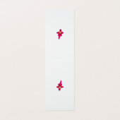 Meisjes design, lichtgoud, paars rood visitekaartje (Buitenkant ongevouwen)