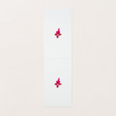 Meisjes design, lichtgoud, paars rood visitekaartje (Binnenkant ongevouwen)