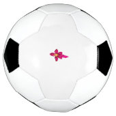Meisjes design, lichtgoud, paars rood voetbal (Gedraaid)