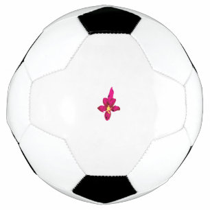 Meisjes design, lichtgoud, paars rood voetbal