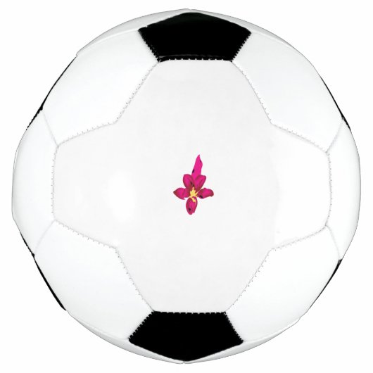 Meisjes design, lichtgoud, paars rood voetbal (Voorkant)