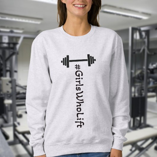 Meisjes die Barbell opzwellen Trui