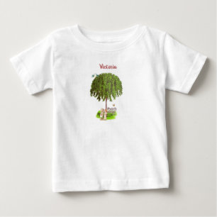  meisjes die bloemen baby-shirt verzamelen