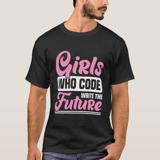 Meisjes die code schrijven de toekomst - Coding Gi T-shirt (Voorkant)