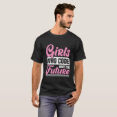 Meisjes die code schrijven de toekomst - Coding Gi T-shirt (Voorkant volledig)