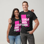 Meisjes die de coole computer coderen t-shirt (Unisex)
