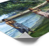 'Meisjes die een kano vervoeren' - John LaFarge pr Poster (Hoek)