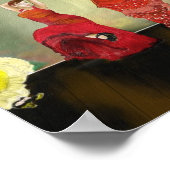 Meisjes die flamenco dansen op het podium Kunstpri Poster (Hoek)