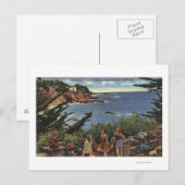 Meisjes die genieten van een Vista van Laguna Shor Briefkaart (Voorkant / Achterkant)