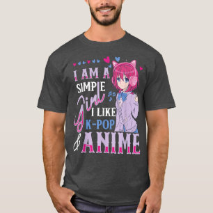 Meisjes die ik leuk vind aan K-Pop en Anime Merch T-shirt