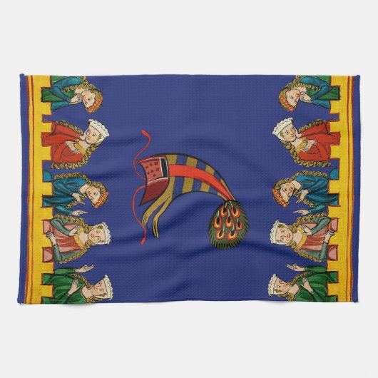 Meisjes die kijken theedoek (Horizontaal)