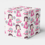 Meisjes die plaatsen zoeken bedankdoosjes (Achterkant)