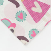 Meisjes die plaatsen zoeken fleece deken (Hoek)