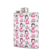 Meisjes die plaatsen zoeken heupfles (Links)