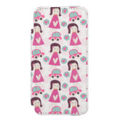 Meisjes die plaatsen zoeken incipio iPhone portemonnee hoesje (Voorkant Agenda)