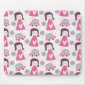 Meisjes die plaatsen zoeken muismat (Voorkant)